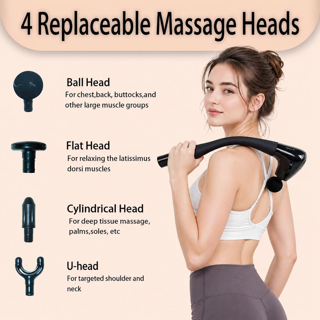 2-in-1 Detachable Massage Gun