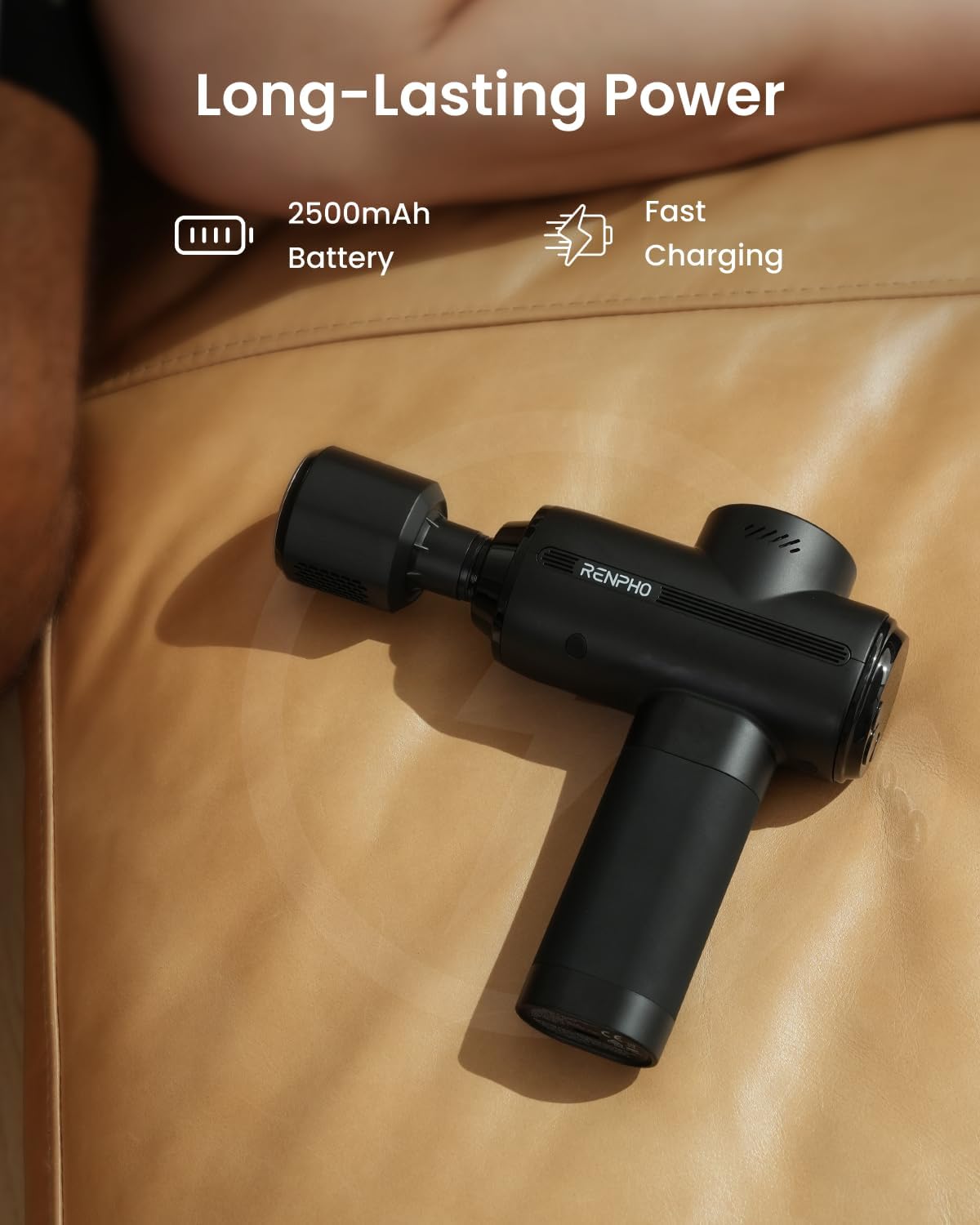 RENPHO Thermacool 2 Massage Gun – Heat & Cold Deep Tissue Massager for Muscle Recovery & Pain Relief, Neck & Back Therapy, FSA/HSA Eligible (2026 Upgrade) - Image 2