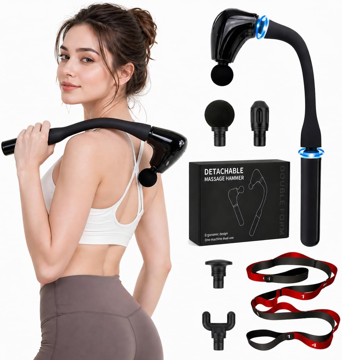2-in-1 Detachable Massage Gun