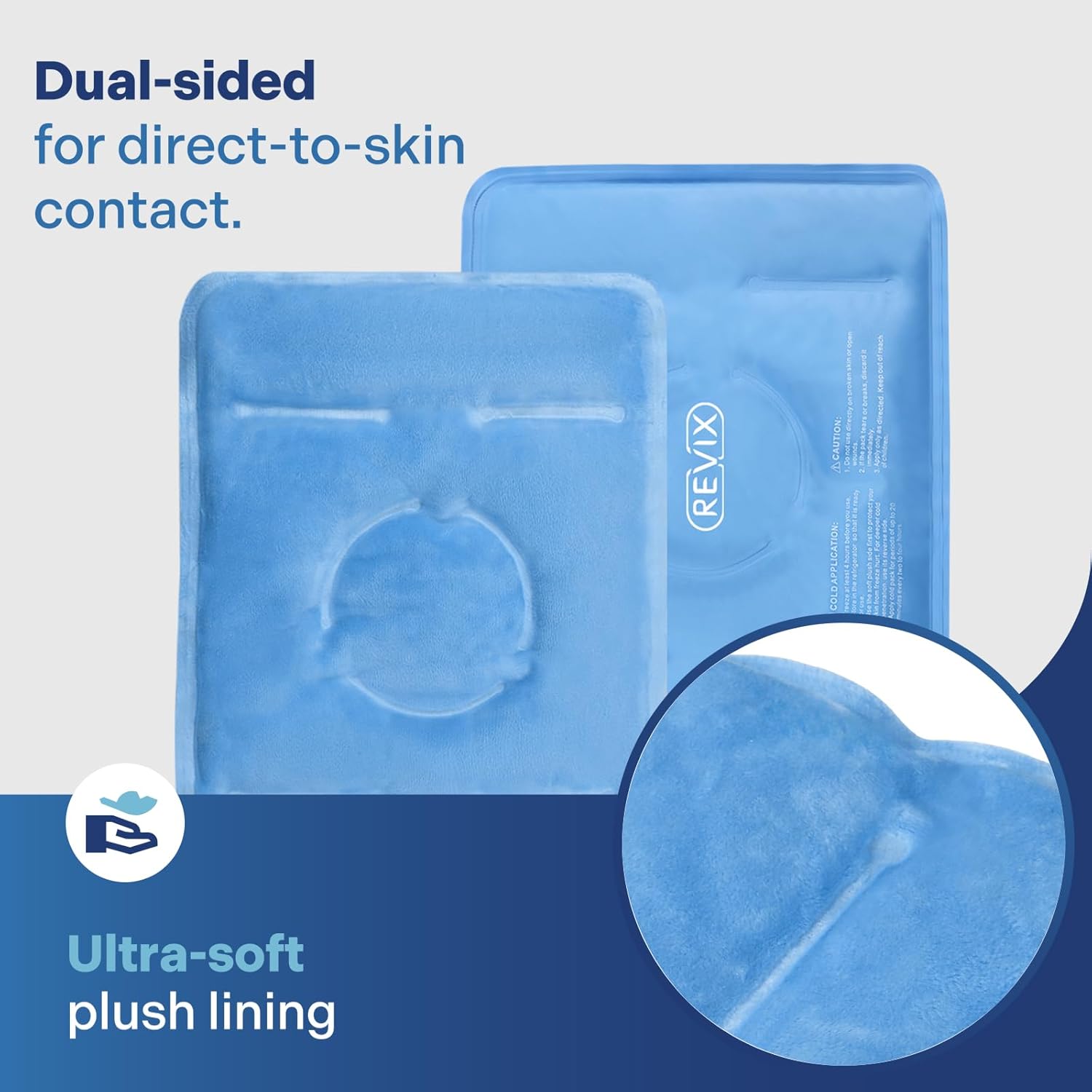 REVIX Reusable Knee Ice Pack Wrap – Cold Therapy for Knee Pain, Swelling & Injury Recovery – Gel Ice Compress for Arthritis, ACL & Meniscus Support - Image 5
