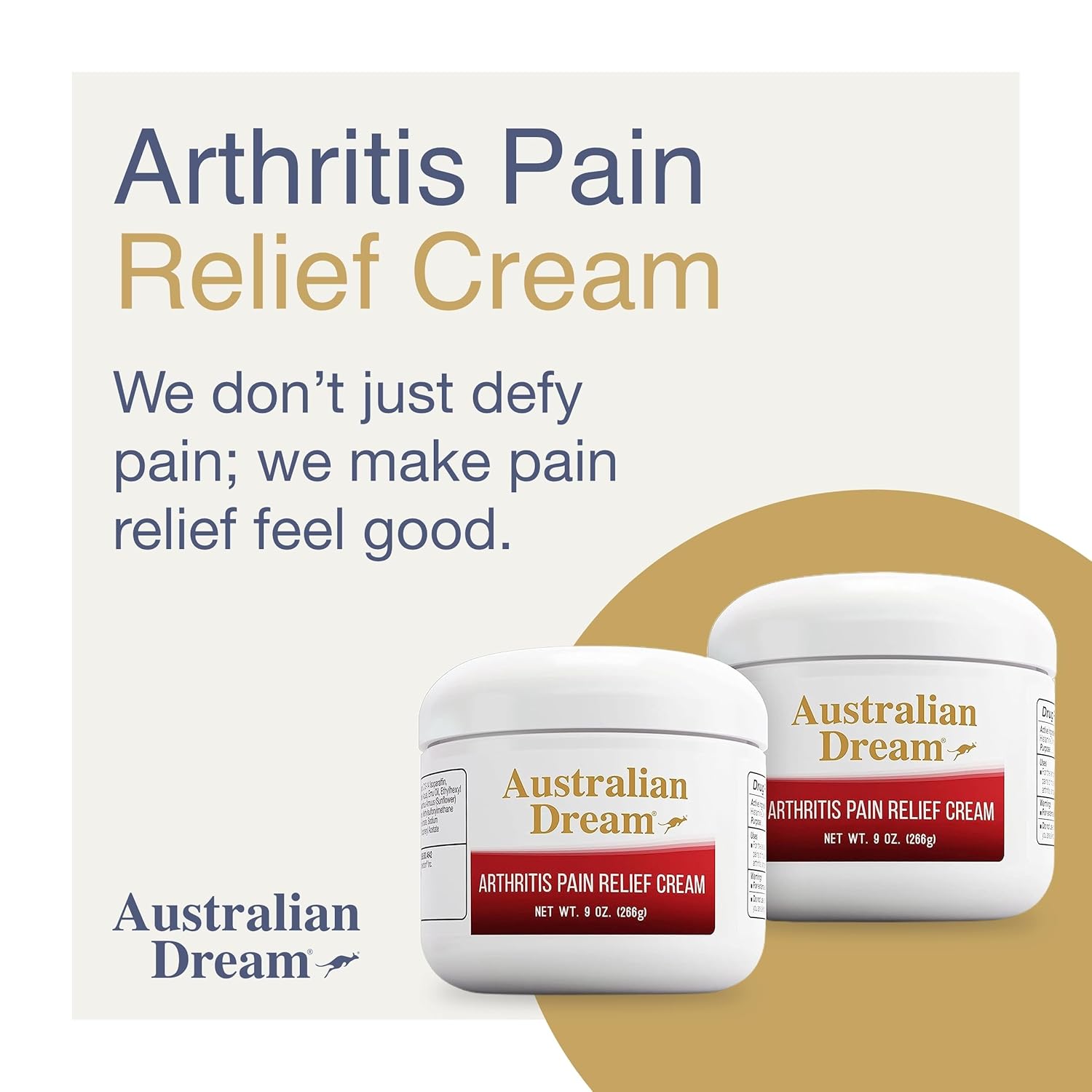 Australian Dream Arthritis Pain Relief Cream – Fast Soothing Non-Greasy Joint & Muscle Pain Relief – 2 Pack (9 oz Each) - Image 5