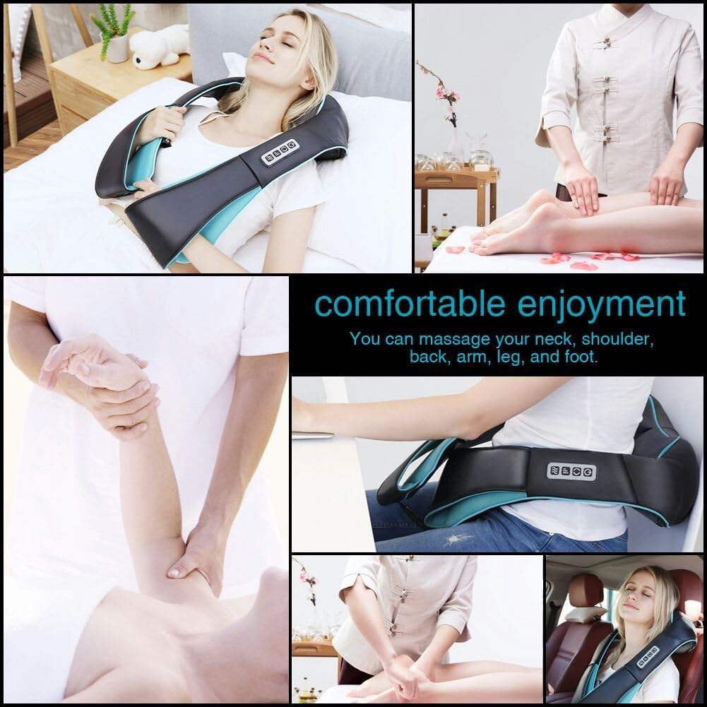 Mo Cuishle Shiatsu Neck & Back Massager with Heat – Deep Tissue 4D Massage Pillow - Image 6