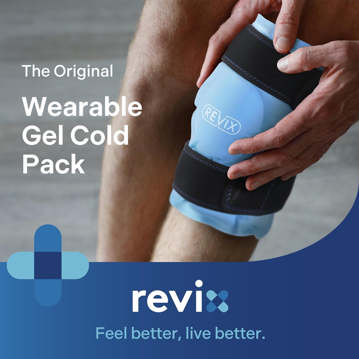 REVIX Reusable Knee Ice Pack Wrap – Cold Therapy for Knee Pain, Swelling & Injury Recovery – Gel Ice Compress for Arthritis, ACL & Meniscus Support - Image 7