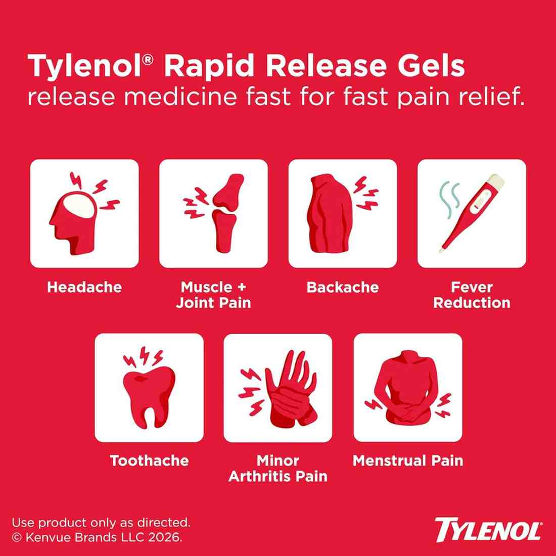 Fast-Acting Extra Strength Pain Relief for Headaches, Body Aches & Fever - Image 2