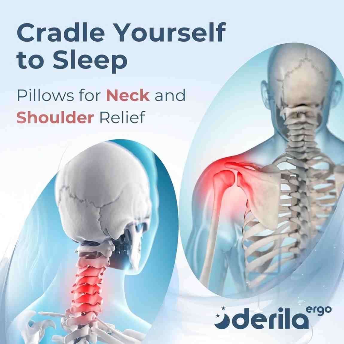 Derila Ergo Cervical Neck Pillow – Orthopedic Memory Foam Pillow for Neck Pain Relief & Deep Sleep | Cooling Contour Pillow for Back & Side Sleepers - Image 9