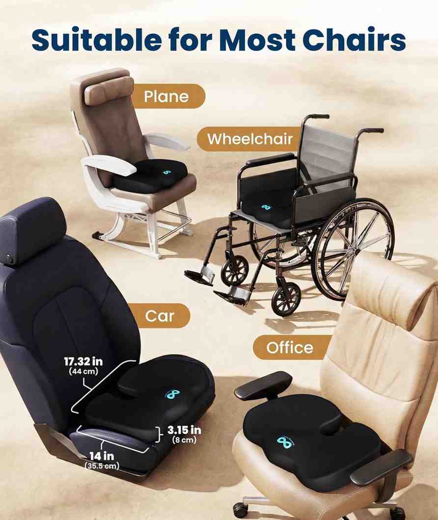Best Seat Cushion for Sciatica & Tailbone Pain Relief | Sit Comfortably Anywhere - Image 6