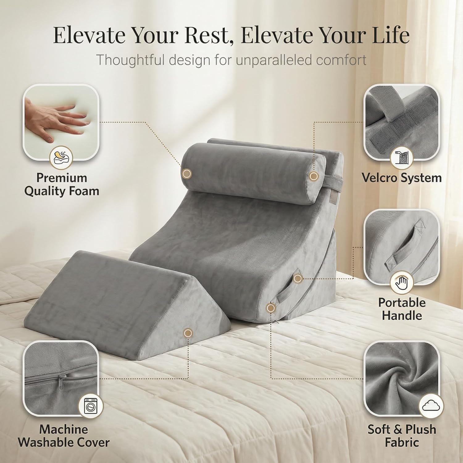 Axelrod Wedge Pillow Set Review | Best Sleep Support for Acid Reflux & Back Pain - Image 3
