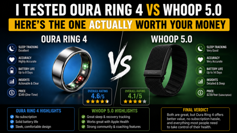 Oura Ring 4 vs Whoop 5.0