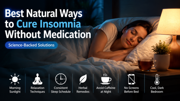 Best Natural Ways to Cure Insomnia Without Medication : Science-Backed Solutions. 