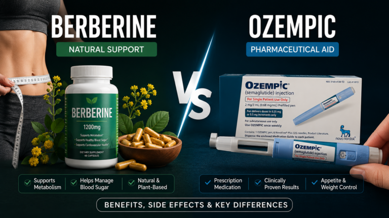 Berberine vs Ozempic: Which Is Better for Weight Loss? Benefits, Side Effects & Key Differences