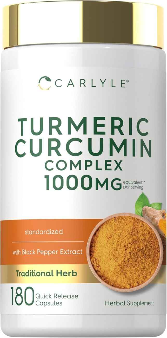 Carlyle Turmeric Curcumin with Black Pepper