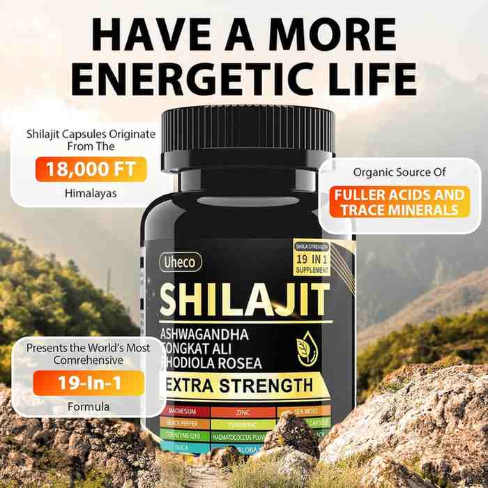 Shilajit Capsules 19-in-1 Formula 90 Capsules – Premium Himalayan Shilajit with Sea Moss, Ashwagandha, Tongkat Ali, and Fulvic Acid - Image 3