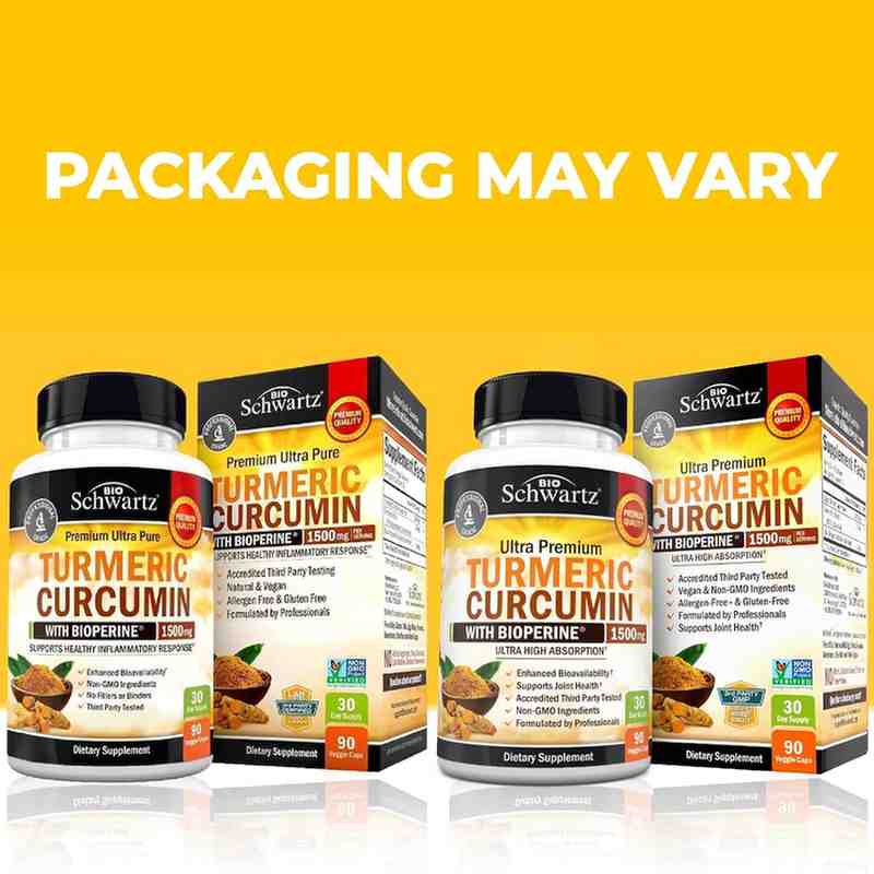 Turmeric Curcumin with Black Pepper Extract 1500mg 90 Capsules – High-Absorption Joint, Immune, and Daily Wellness Support - Image 5
