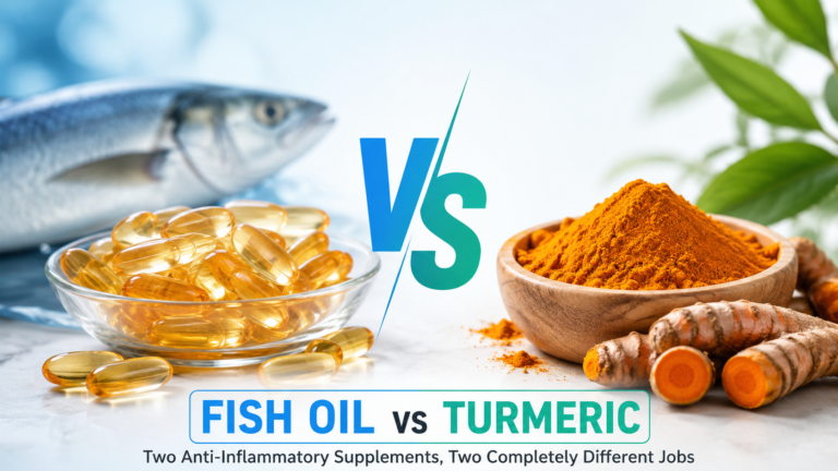 Fish Oil vs Turmeric: Two Anti-Inflammatory Supplements, Two Completely Different Jobs