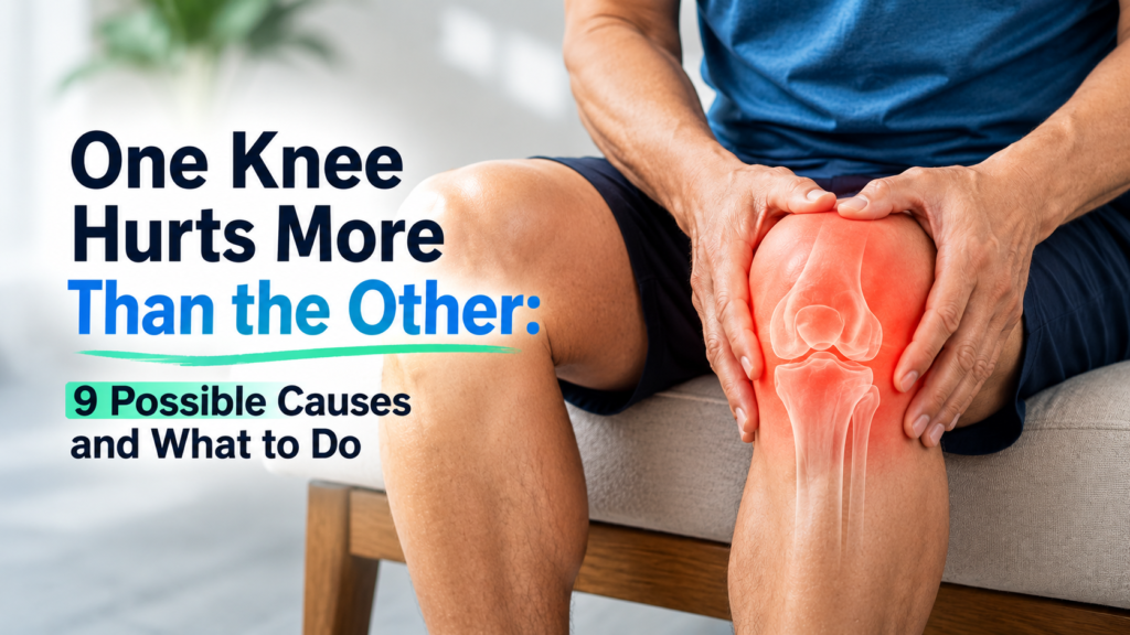 One Knee Hurts More Than the Other: 9 Possible Causes and What to Do