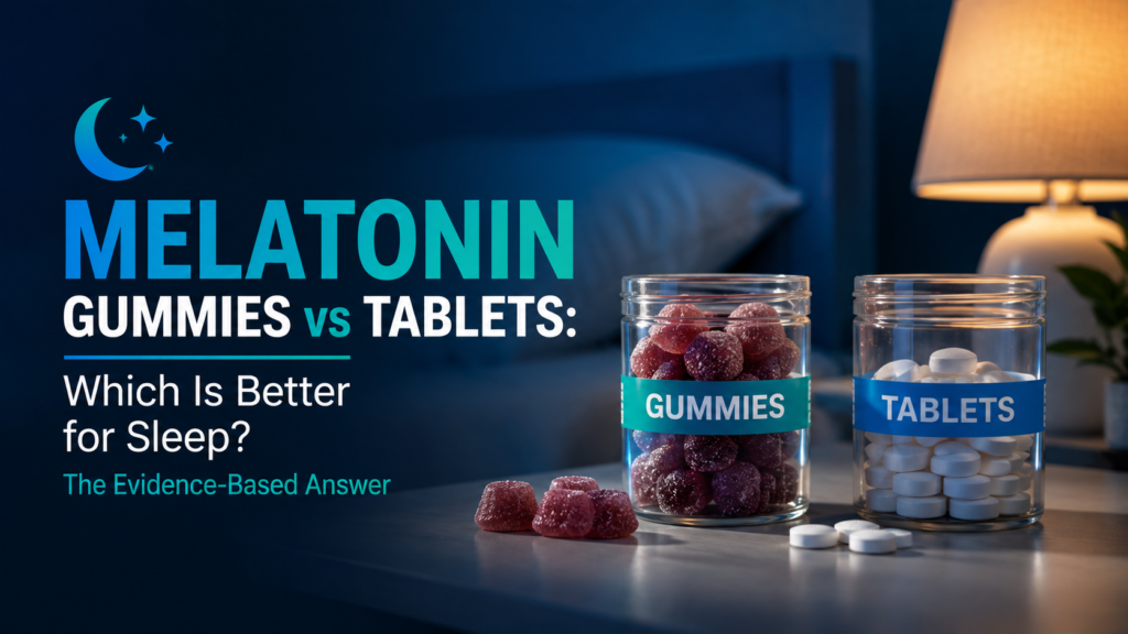 Melatonin Gummies vs Tablets: Which Is Better for Sleep? The Evidence-Based Answer
