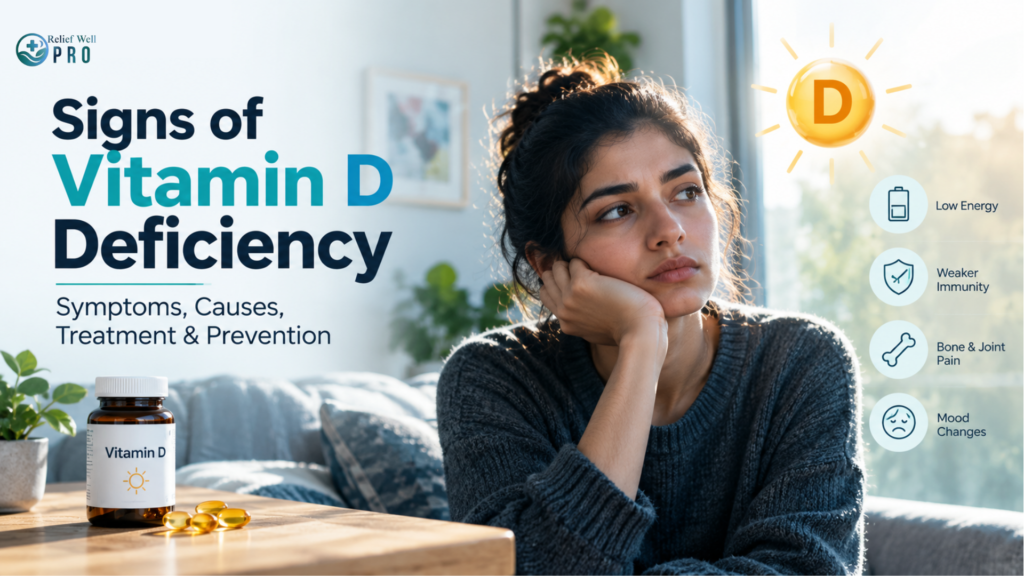 Signs of Vitamin D Deficiency: Symptoms, Causes, Treatment & Prevention