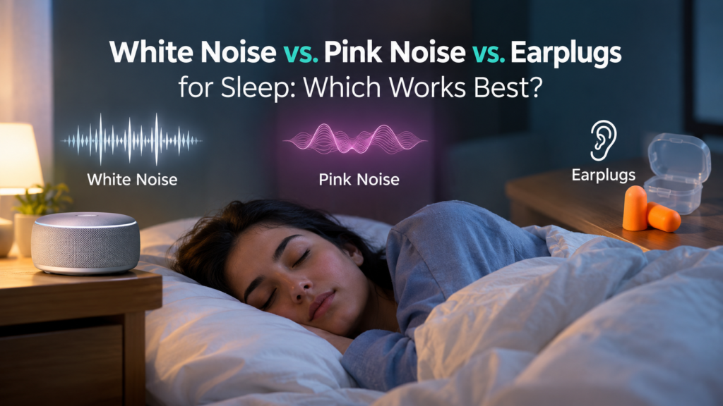 White Noise vs. Pink Noise vs. Earplugs for Sleep: Which Works Best?