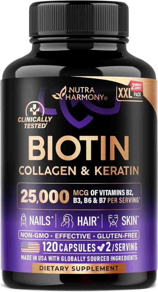 Biotin Collagen Hyaluronic Acid & Keratin 120 Capsules