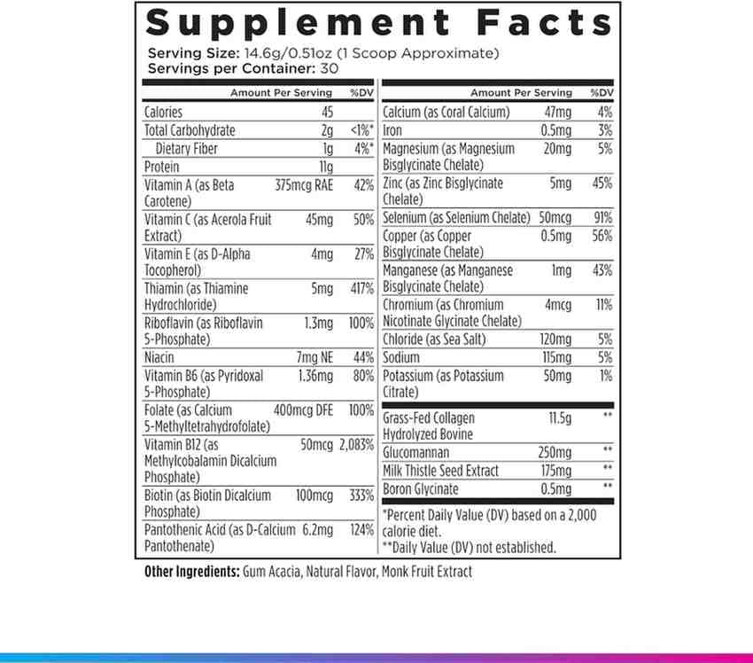 Livingood Daily Collagen Powder Vanilla 30 Servings