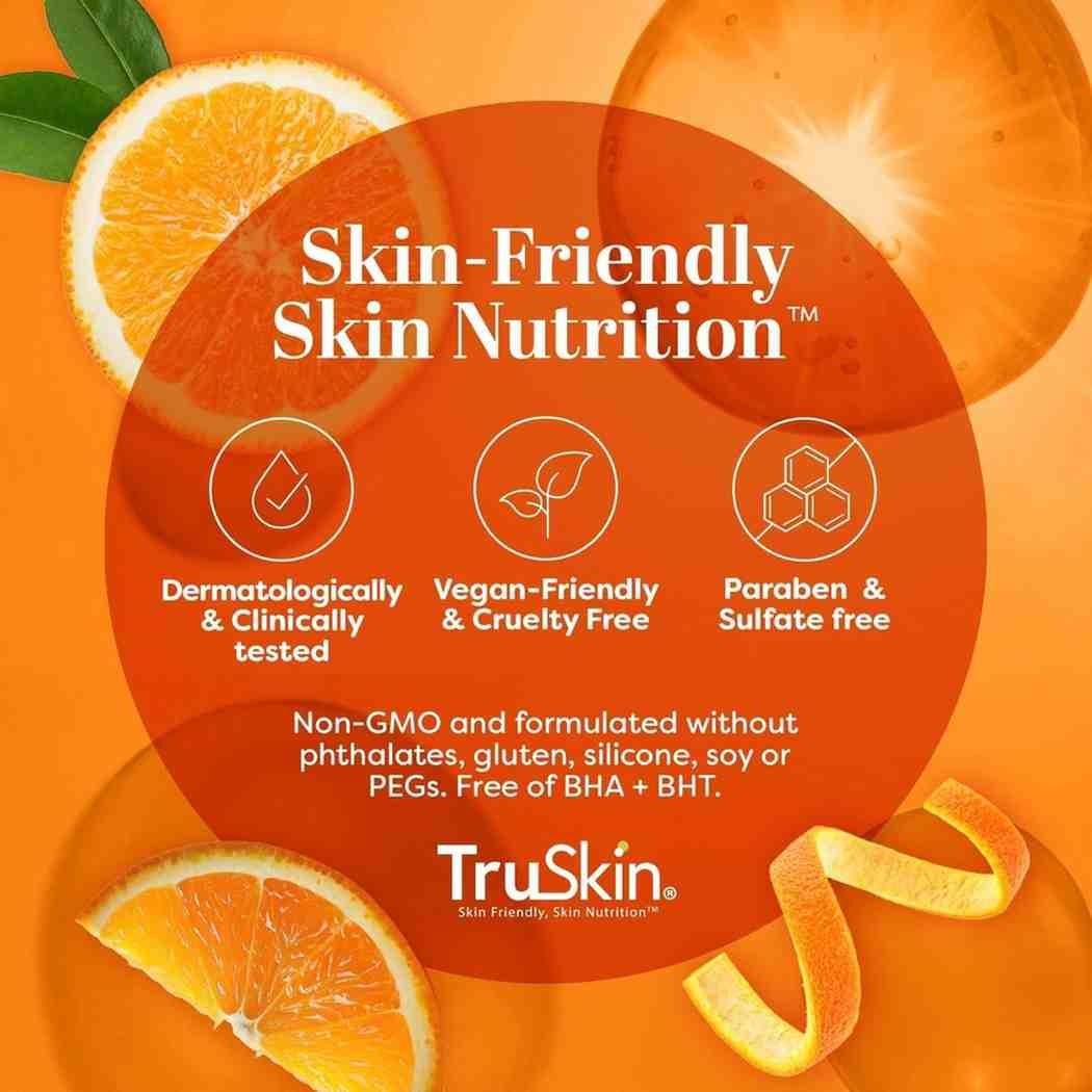 TruSkin Vitamin C Face Serum – Brightening Anti-Aging Serum with Hyaluronic Acid & Vitamin E for Dark Spots, Fine Lines & Glowing Skin (1 fl oz) - Image 7