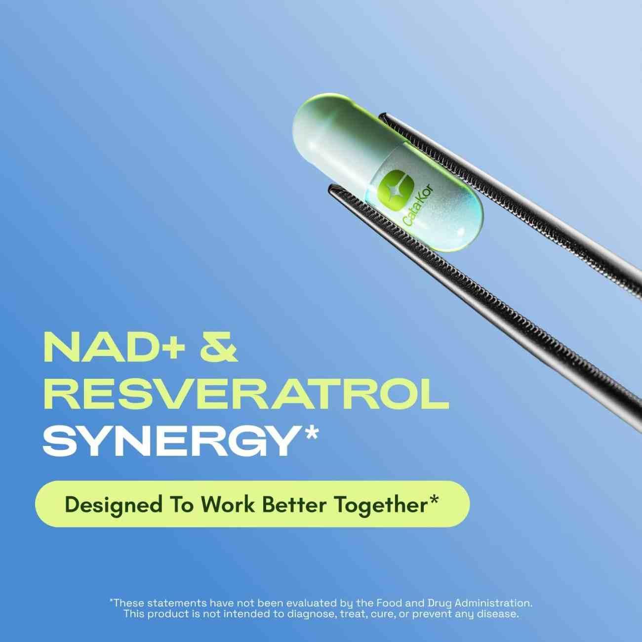Cata-Kor Liposomal NAD+ Supplement with Resveratrol 500mg – Trans-Resveratrol 50mg for Cellular Energy & Healthy Aging - Image 7